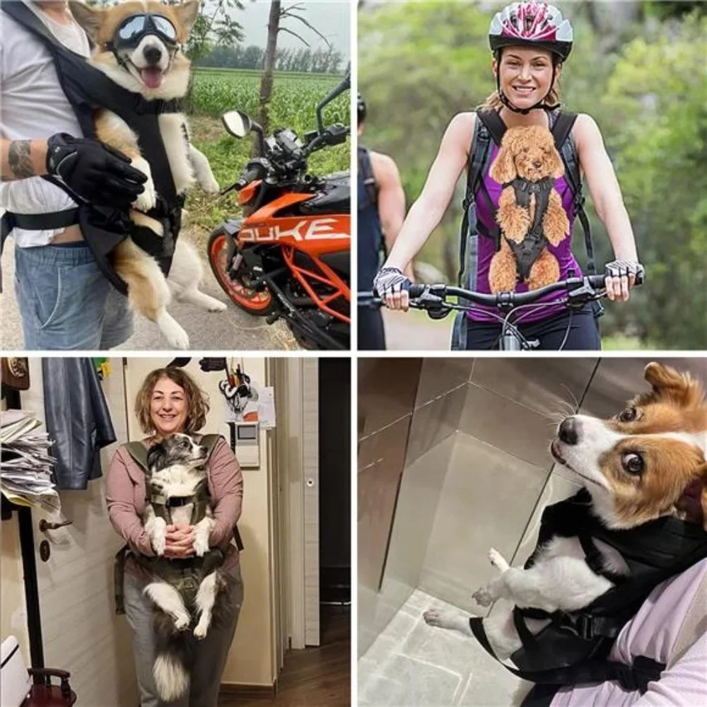 Pet Front Dog Carrier Backpacks,Adjustable DogBackpack Carrier,Legs Out Easy-fit
